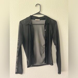 Mesh black top